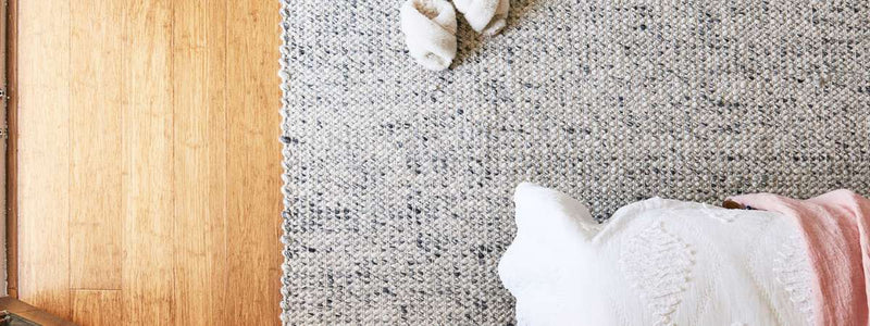 Skandi wool rug on sale at Floorsome