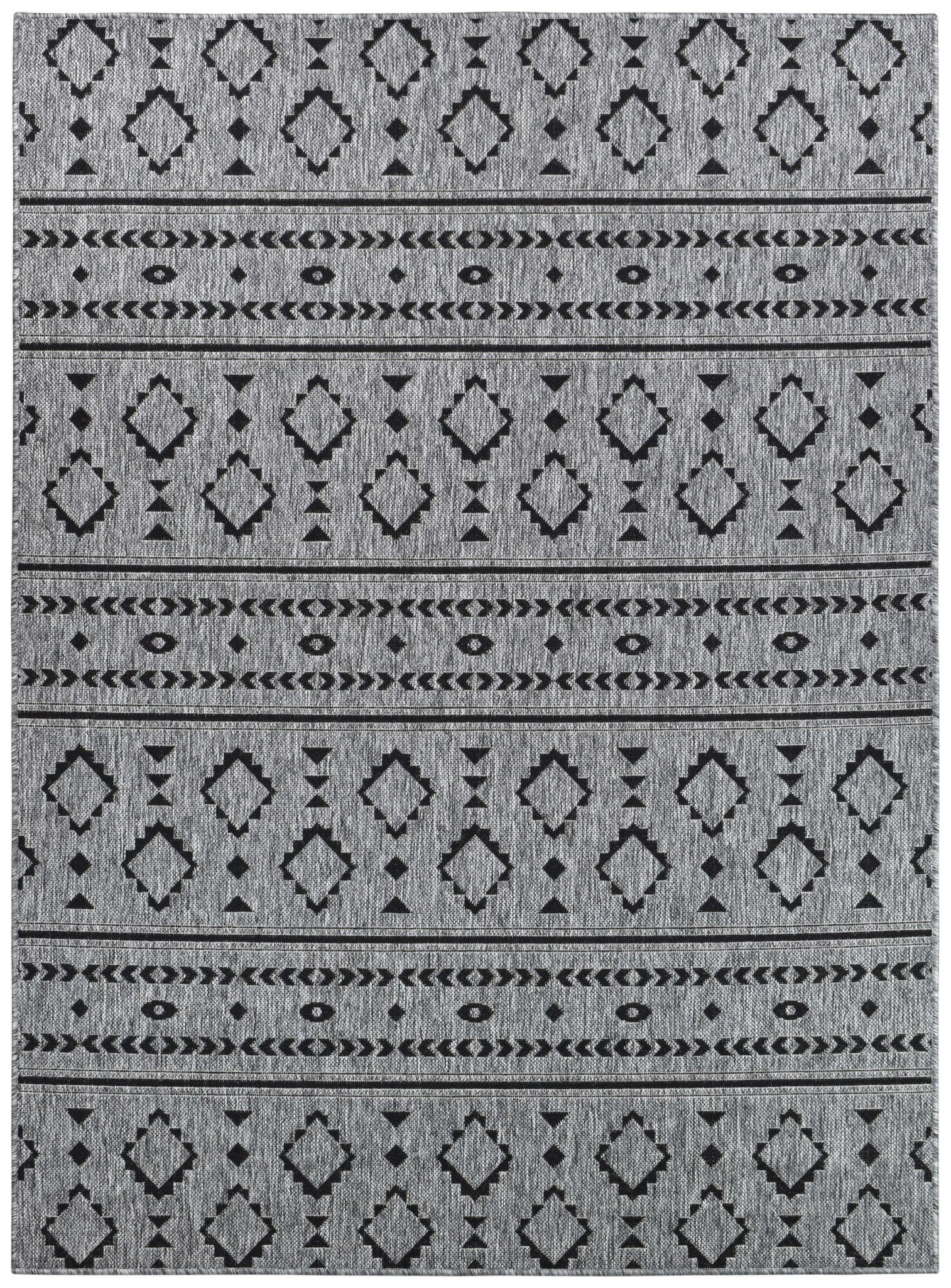 Alaska Dark Grey Rug 3333 - DM9E - Floorsome - INDOOR/OUTDOOR - LONG - 3333 - DM9E - 50x80 - INDOOR/OUTDOOR