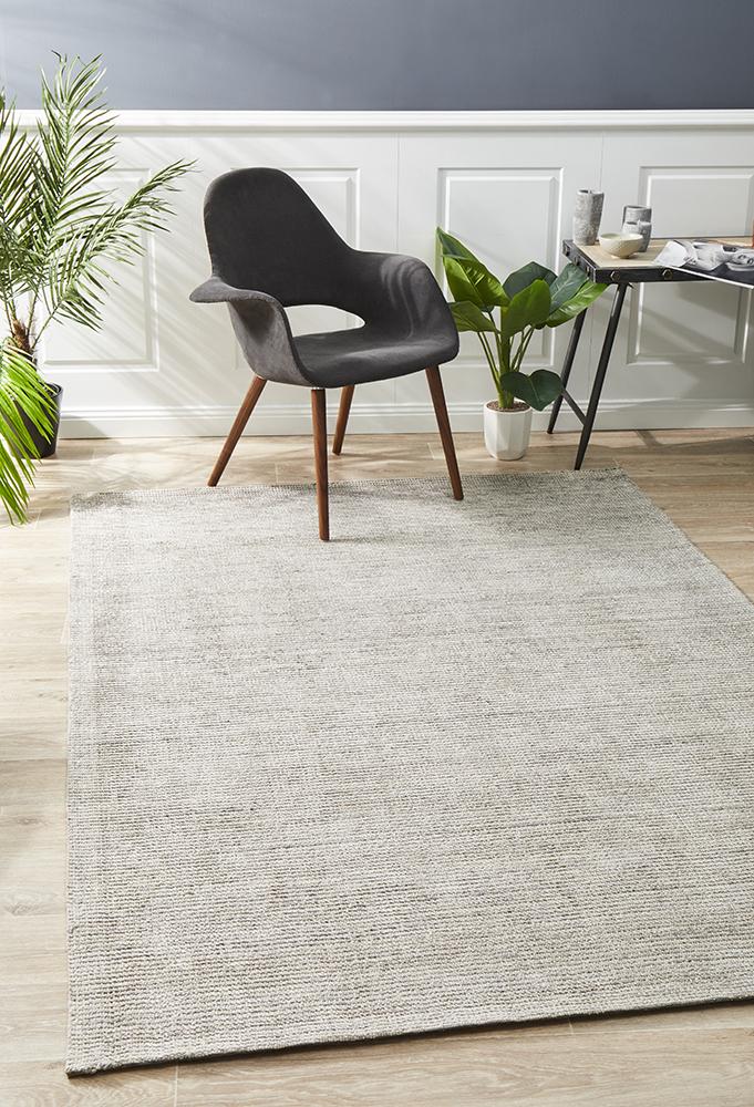 Allure Stone Cotton Rayon Rug - Floorsome - Modern - ALU - STONE - 225X155 - Modern