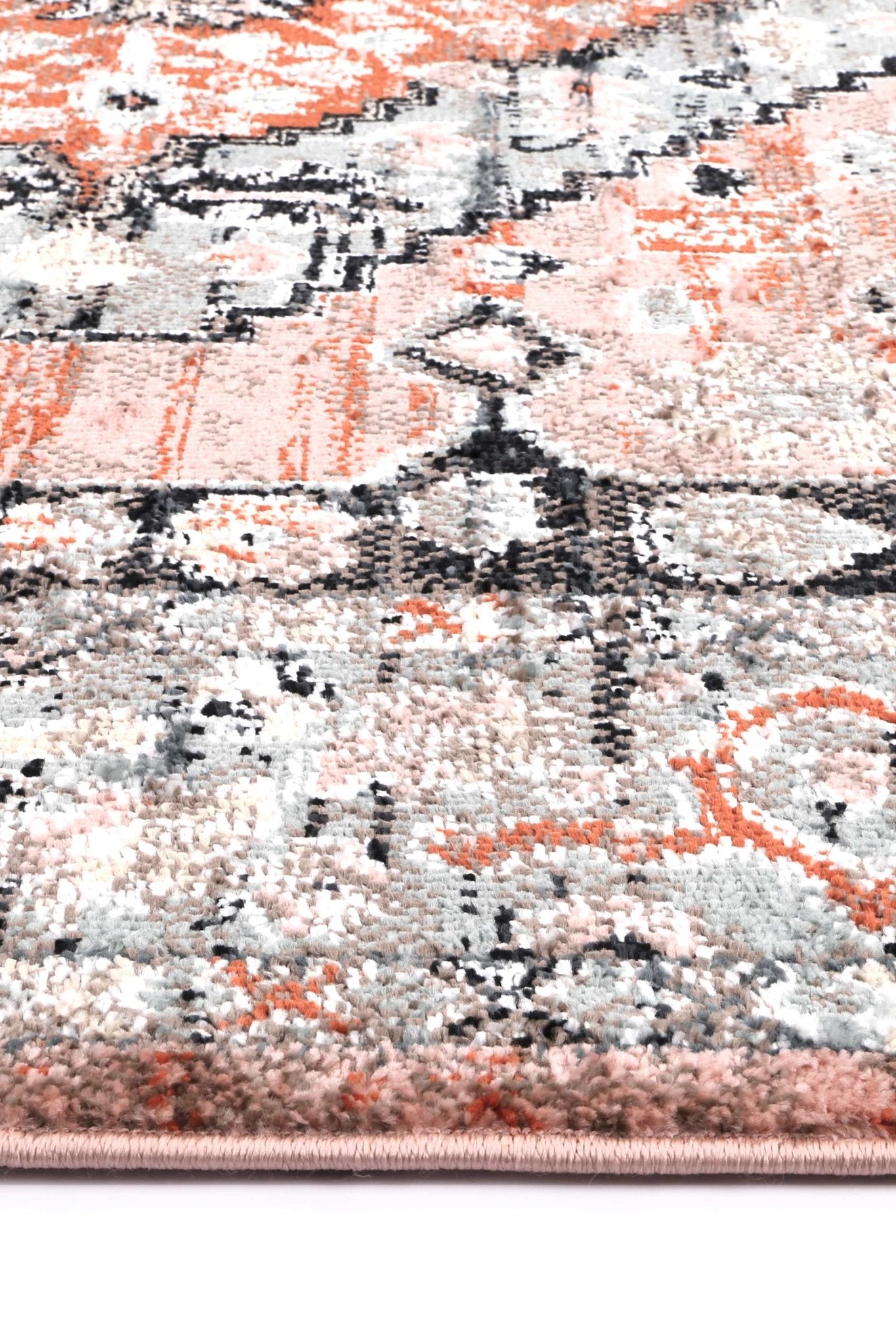 Anatolia Traditional Black Beige Rug - Floorsome - Rug - ESTA16007BEIG - Rug