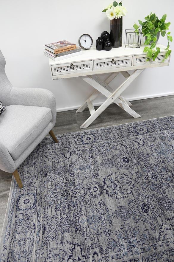 Arya Light Grey Ziegler Traditional Ikat Rug - Floorsome - Traditional - ARYA2006890DARK - Traditional