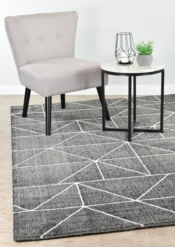 Chiapas Black Rug 63252 - 930 - Floorsome - MODERN - MAYA - 63252930 - 80x150 - MODERN