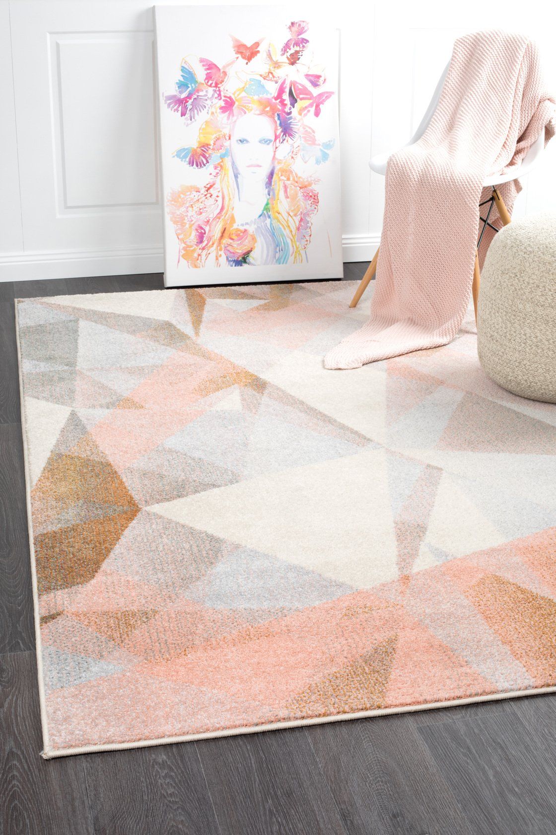 Divinity Shatter Blush Modern Rug - Floorsome - Modern - DIM - 425 - BSH - 230X160 - Modern