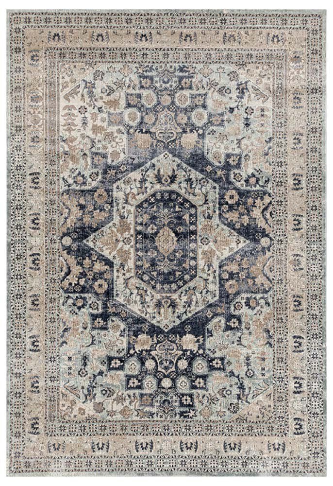 Esquire Brushed Traditional Blue Rug - Floorsome - Traditional - PVD - 834 - BLU - 230X160 - Traditional