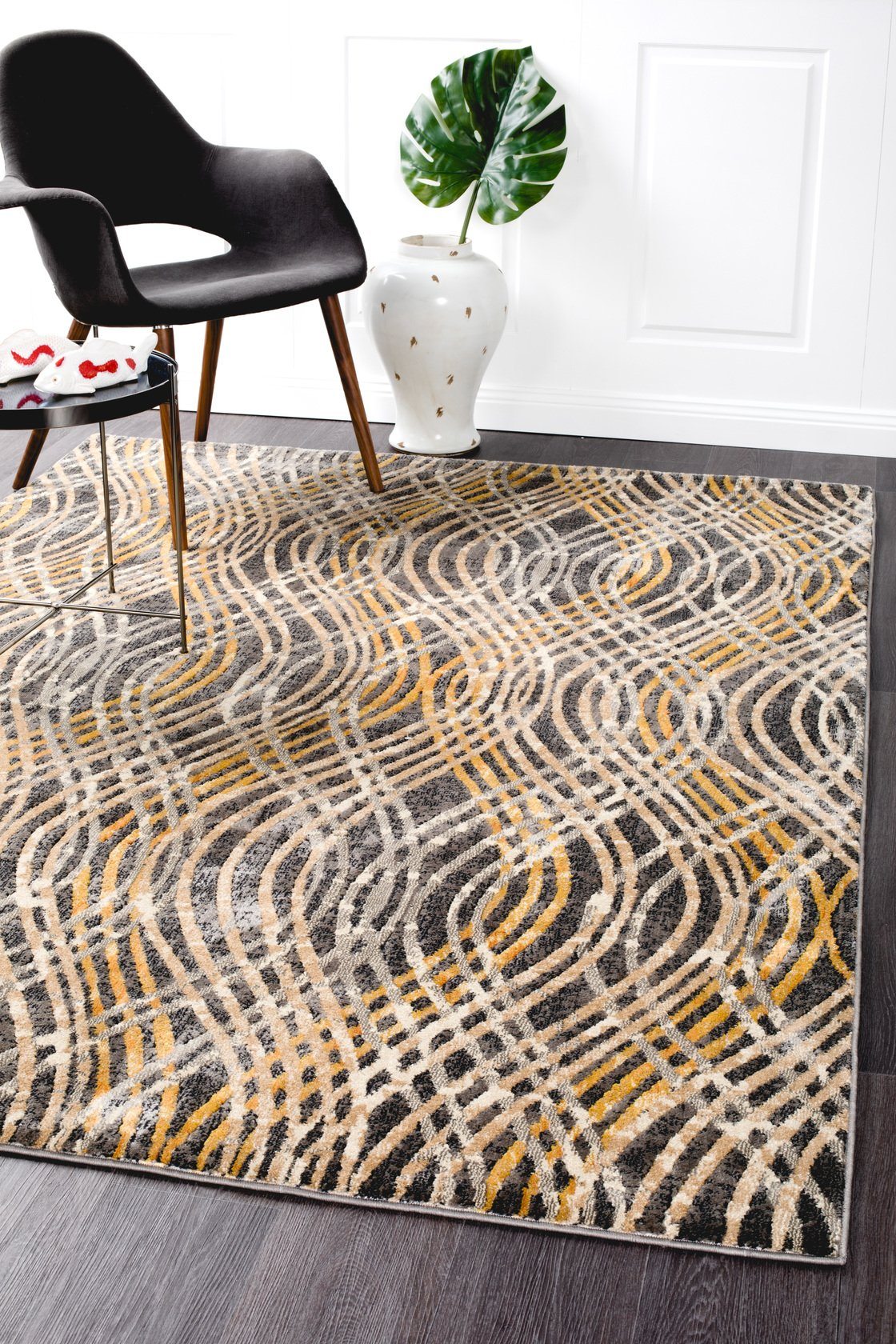 Flurry Modern Charcoal Rug - Floorsome - Modern - DRM - 852 - CHAR - 230X160 - Modern