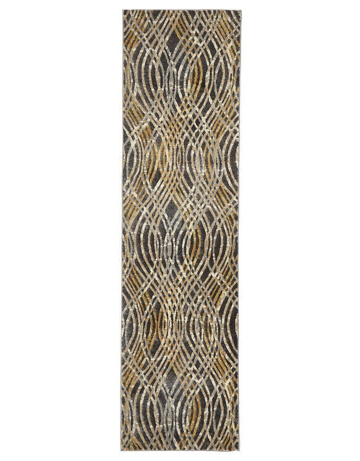 Flurry Modern Charcoal Runner Rug - Floorsome - Modern - DRM - 852 - CHAR - 300X80 - Modern