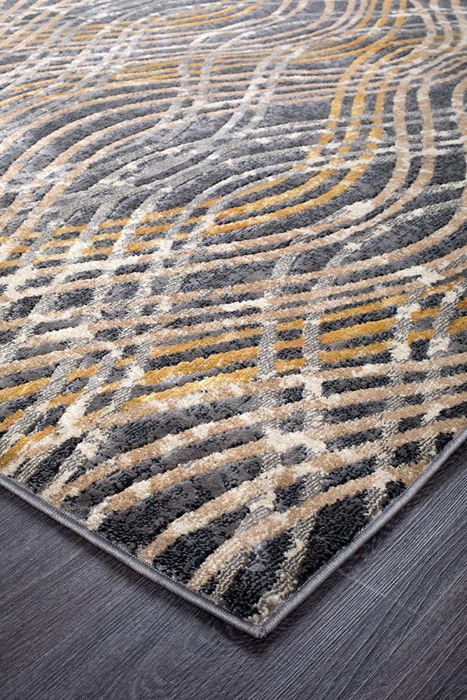 Flurry Modern Charcoal Runner Rug - Floorsome - Modern - DRM - 852 - CHAR - 300X80 - Modern