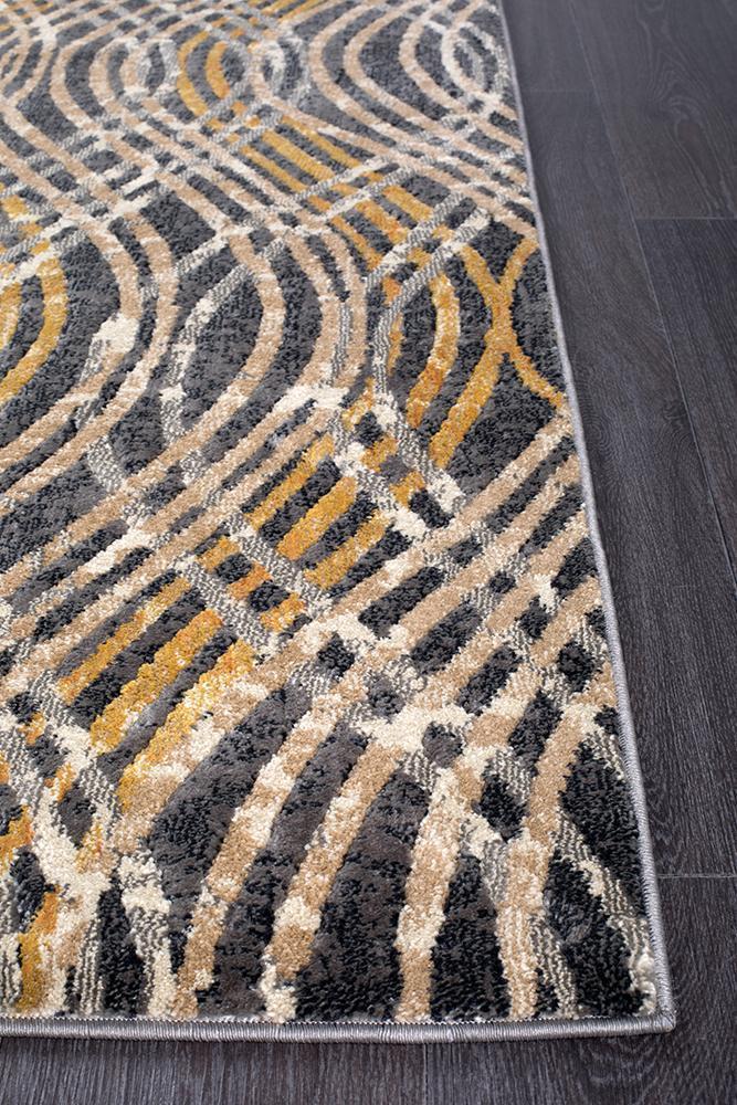 Flurry Modern Charcoal Runner Rug - Floorsome - Modern - DRM - 852 - CHAR - 300X80 - Modern