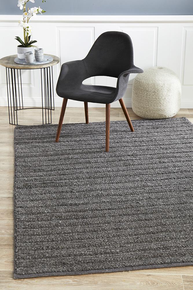 Harvest Charcoal Rug - Floorsome - MODERN - HST - 801 - CHAR - 225X155 - MODERN