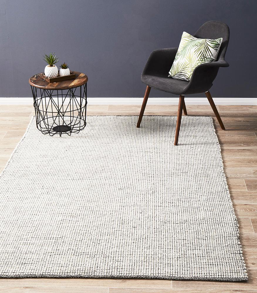 Loft Stunning Wool Black Rug - Floorsome - Modern - LFT - BLK - 165X115 - Modern