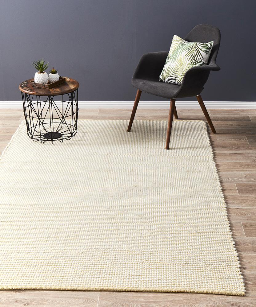 Loft Stunning Wool Yellow Rug - Floorsome - Modern - LFT - YEL - 165X115 - Modern