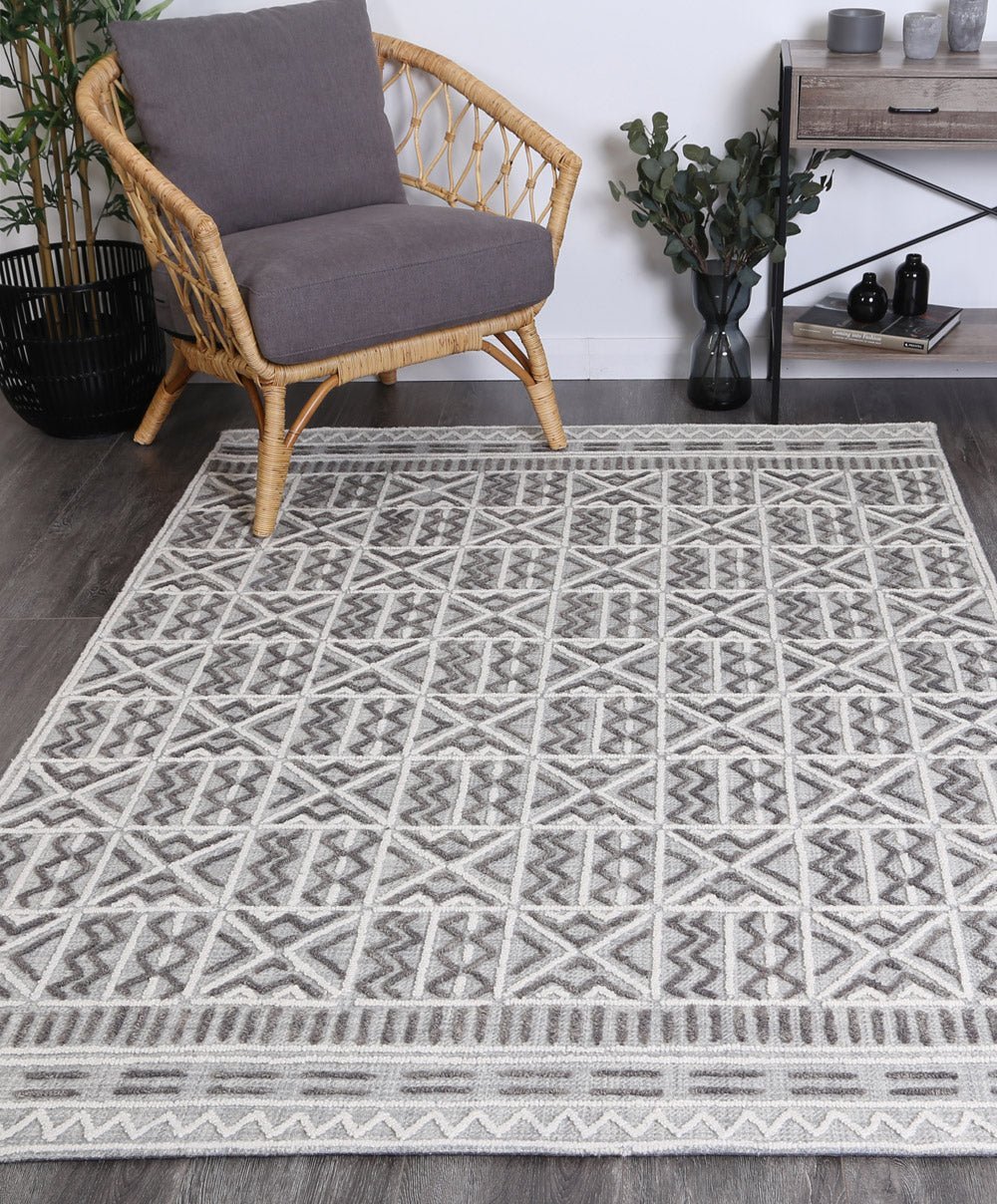 Mirabella Cordoba Grey Contemporary Rug - Floorsome - Modern Rugs - MARB16060235LGRY - Modern Rugs
