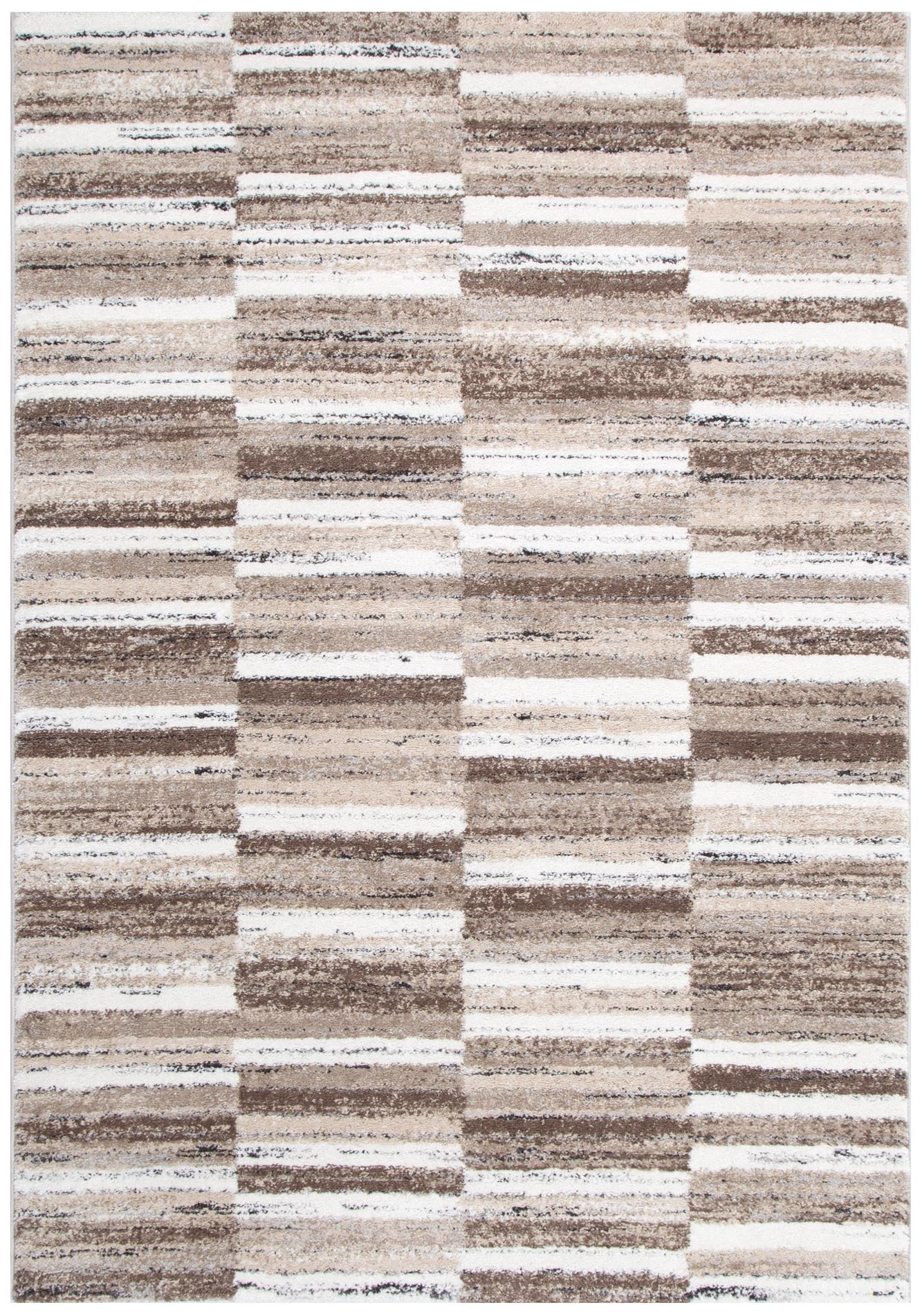 Nola Shapes Beige Brown Rug - Floorsome - Area Rug - NOLA160N002 - Area Rug