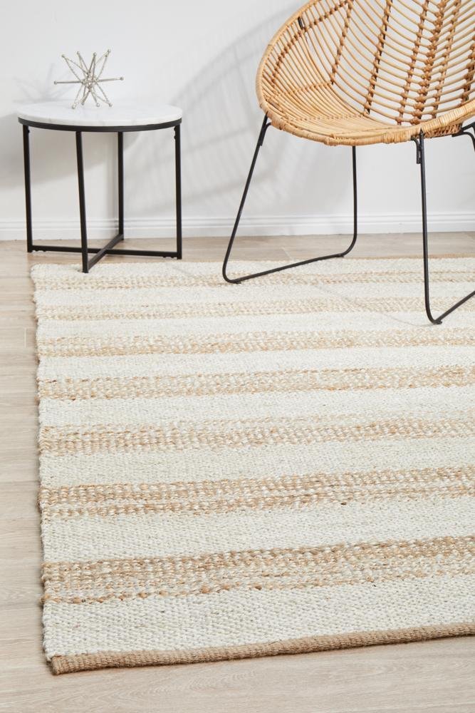 Noosa 555 Natural White Rug - Floorsome - NOOSA COLLECTION - NSA - 555 - NTWT - 220X150 - NOOSA COLLECTION