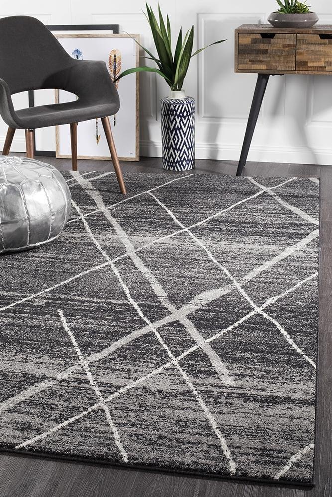 Oasis 452 Charcoal Contemporary Rug - Floorsome - Modern - OAS - 452 - CHAR - 230X160 - Modern