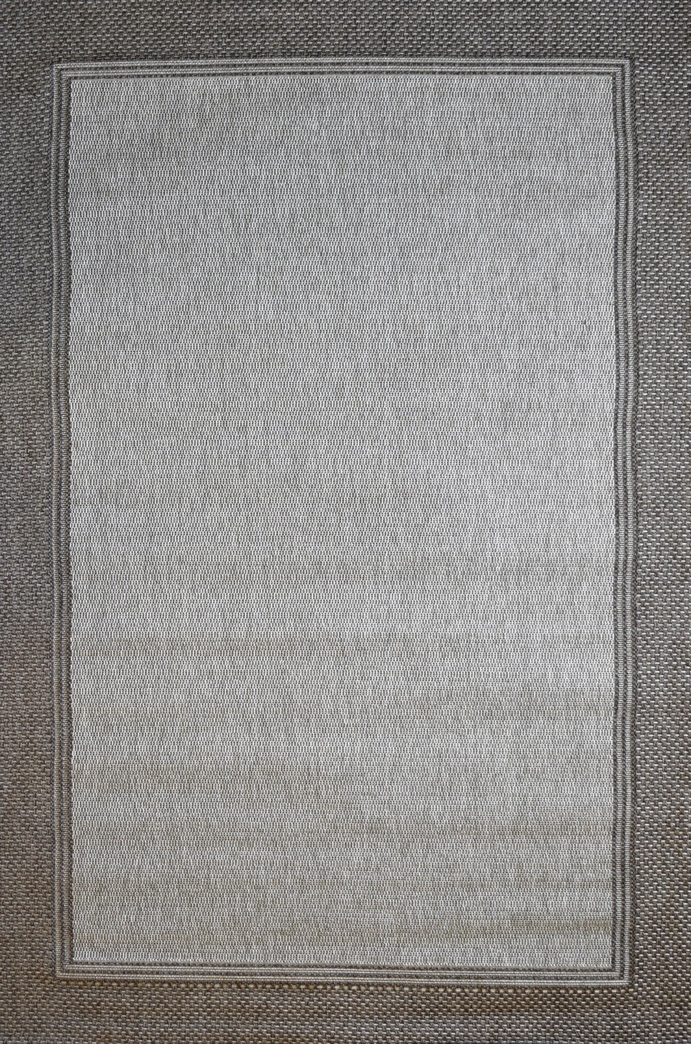 Outdoor Living Border Silver Grey Indoor Outdoor Rug - Floorsome - Indoor Outdoor - ALLSEA - 39593387 - 80x150 - Indoor Outdoor