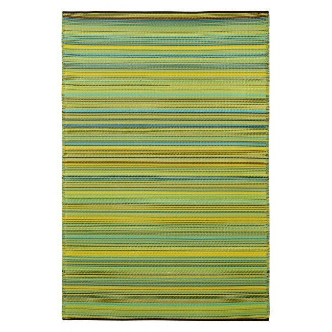 Outdoor Rug Recycled Plastic - Cancun Lemon Apple - Floorsome - Outdoor Rugs - PLRCANLEM120179 - Outdoor Rugs