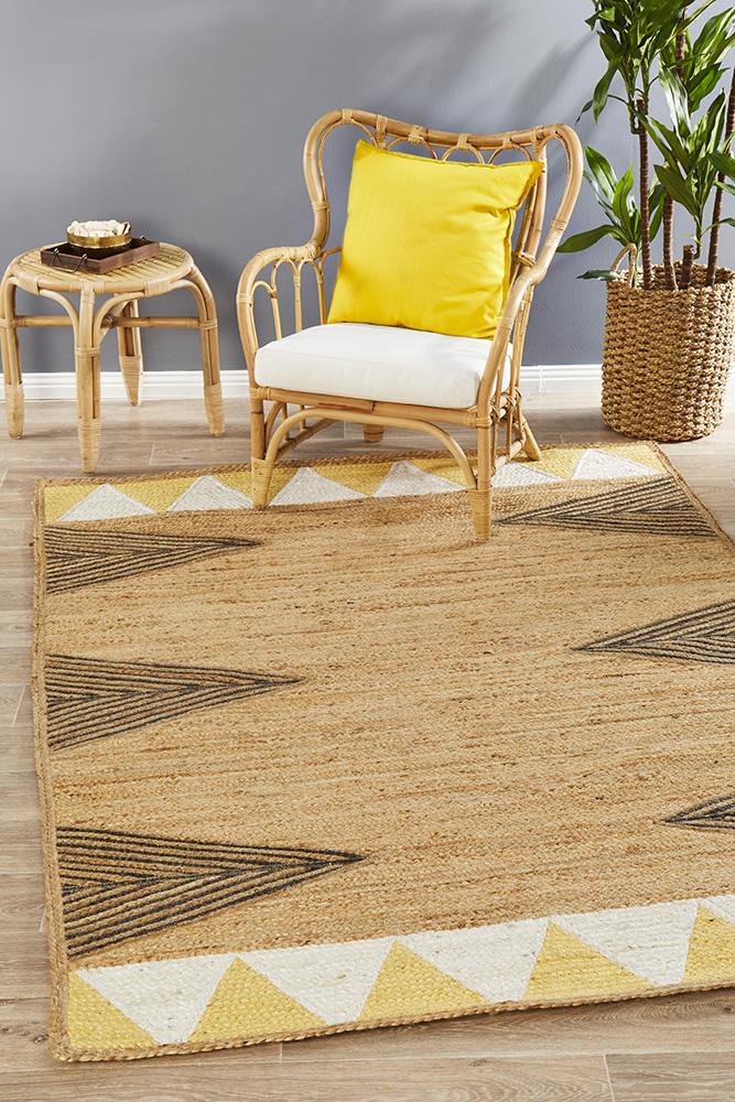 Pageant Yellow Rug - Floorsome - MODERN - PRD - 222 - YEL - 220X150 - MODERN
