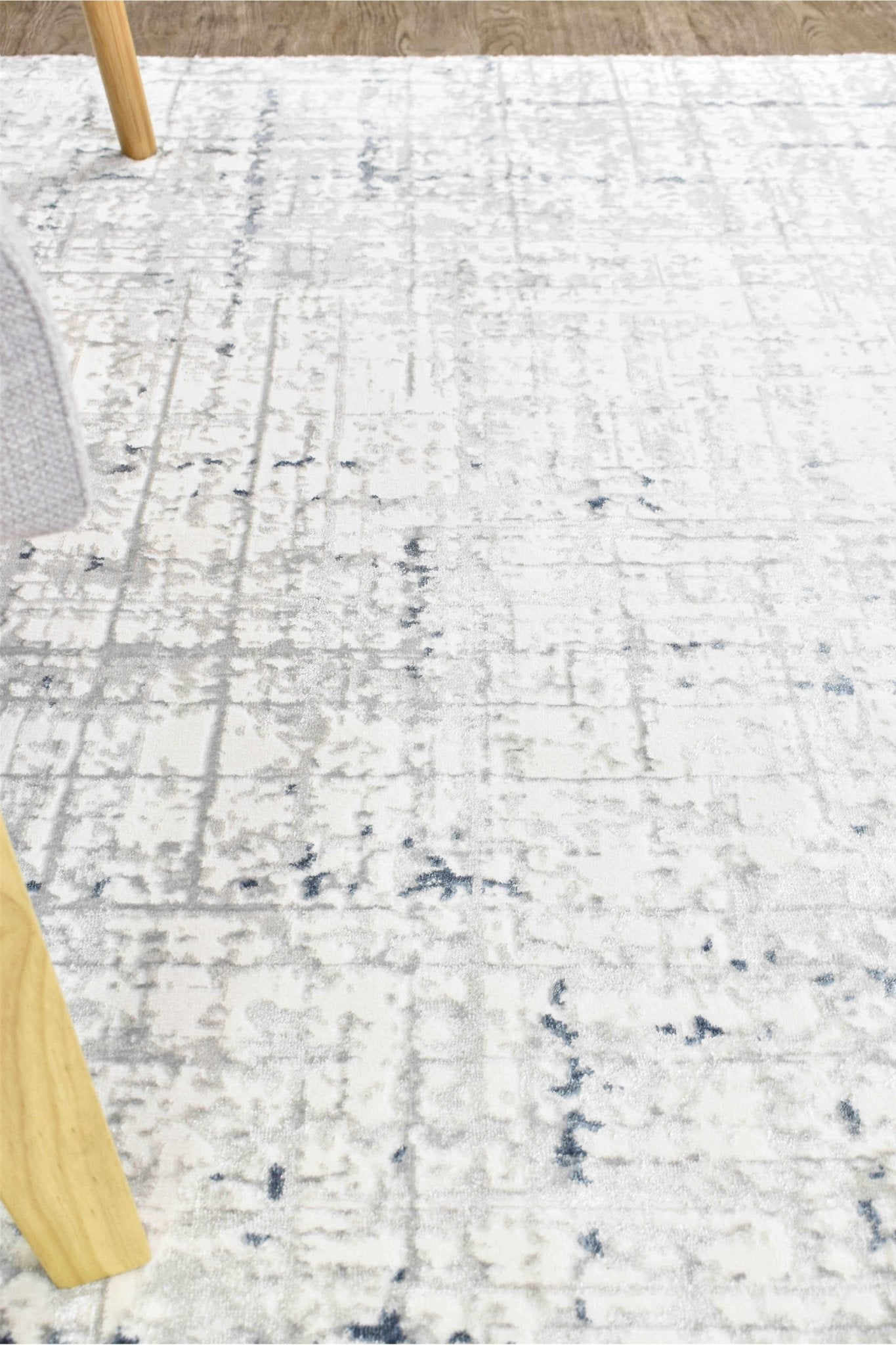 Phoenix 25406A Tiger White Rug - Floorsome - INDOOR/OUTDOOR - ARORA - 25406A - BLUE - CREAM - 80X300 - INDOOR/OUTDOOR