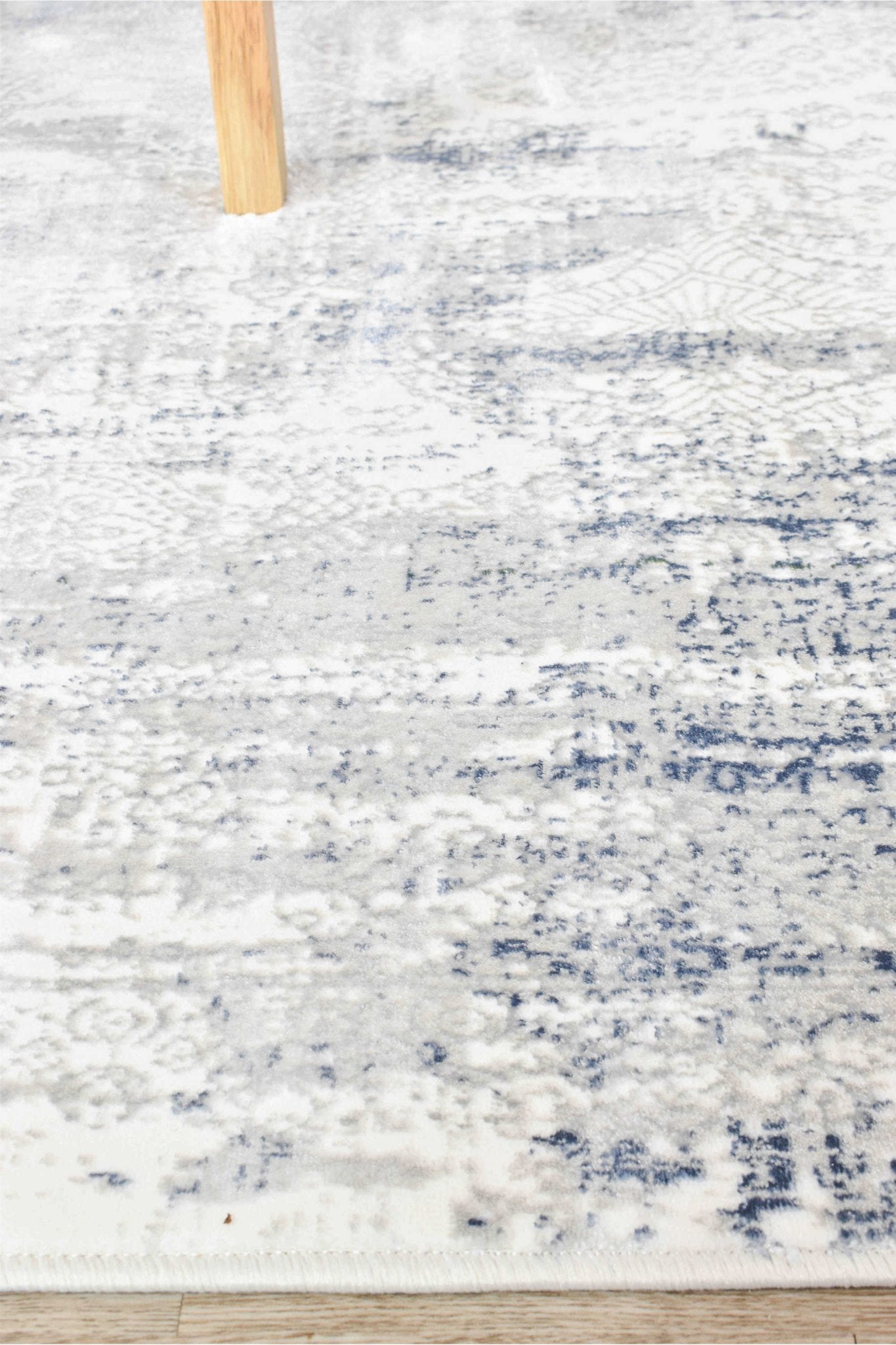 Phoenix 27084A White Belle Rug - Floorsome - INDOOR/OUTDOOR - ARORA - 27084A - BLUE - CREAM - 80X300 - INDOOR/OUTDOOR