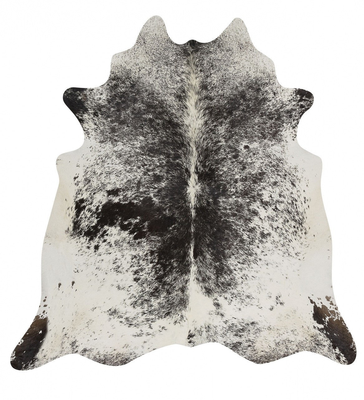 Premium Brazilian Cowhide Salt & Pepper Black - Floorsome - Cowhide - COWHIDE - NAT - SPBL - Cowhide