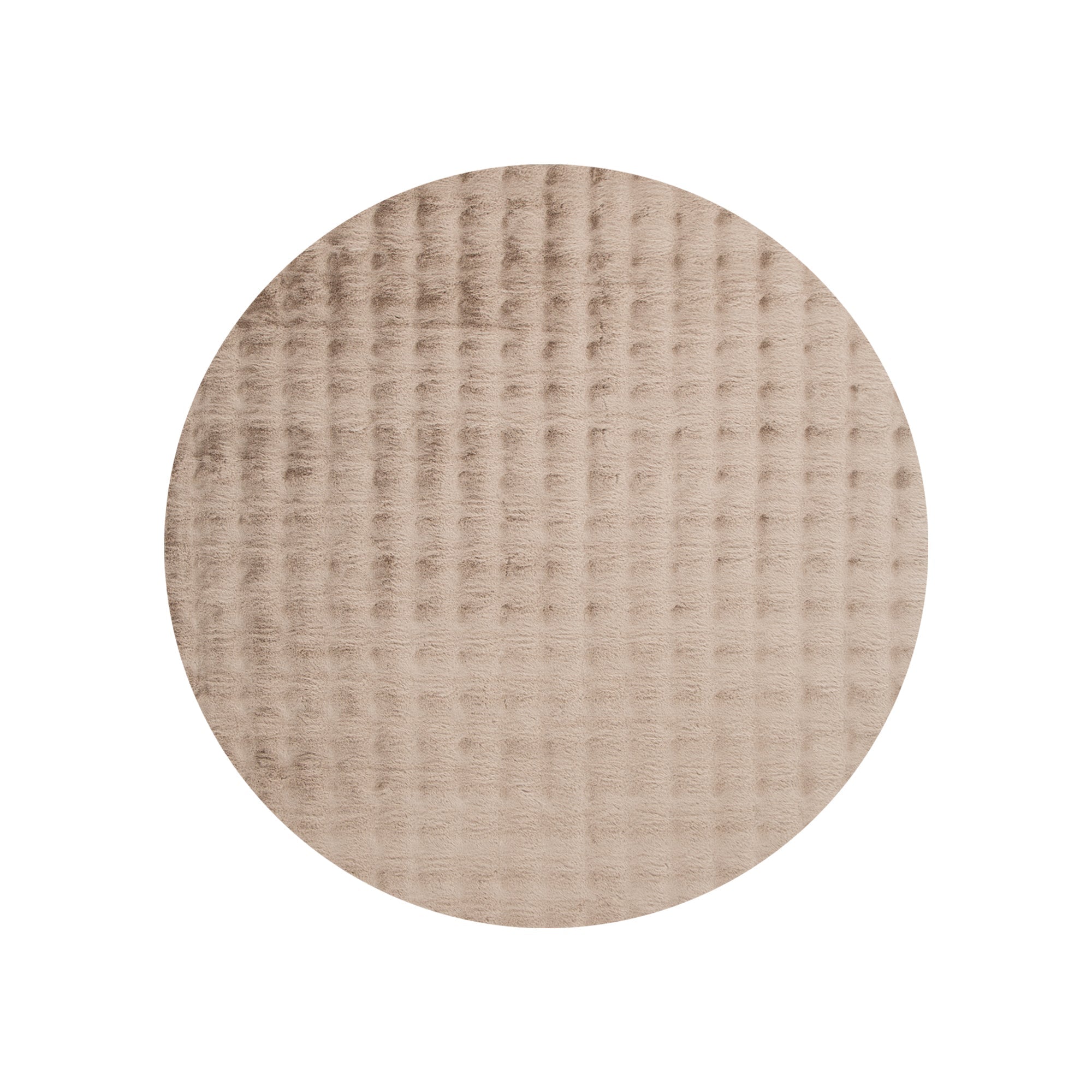 Purity Washable Round Rug Dark Beige - Floorsome - Area Rug - PURI10RDBEI - Area Rug