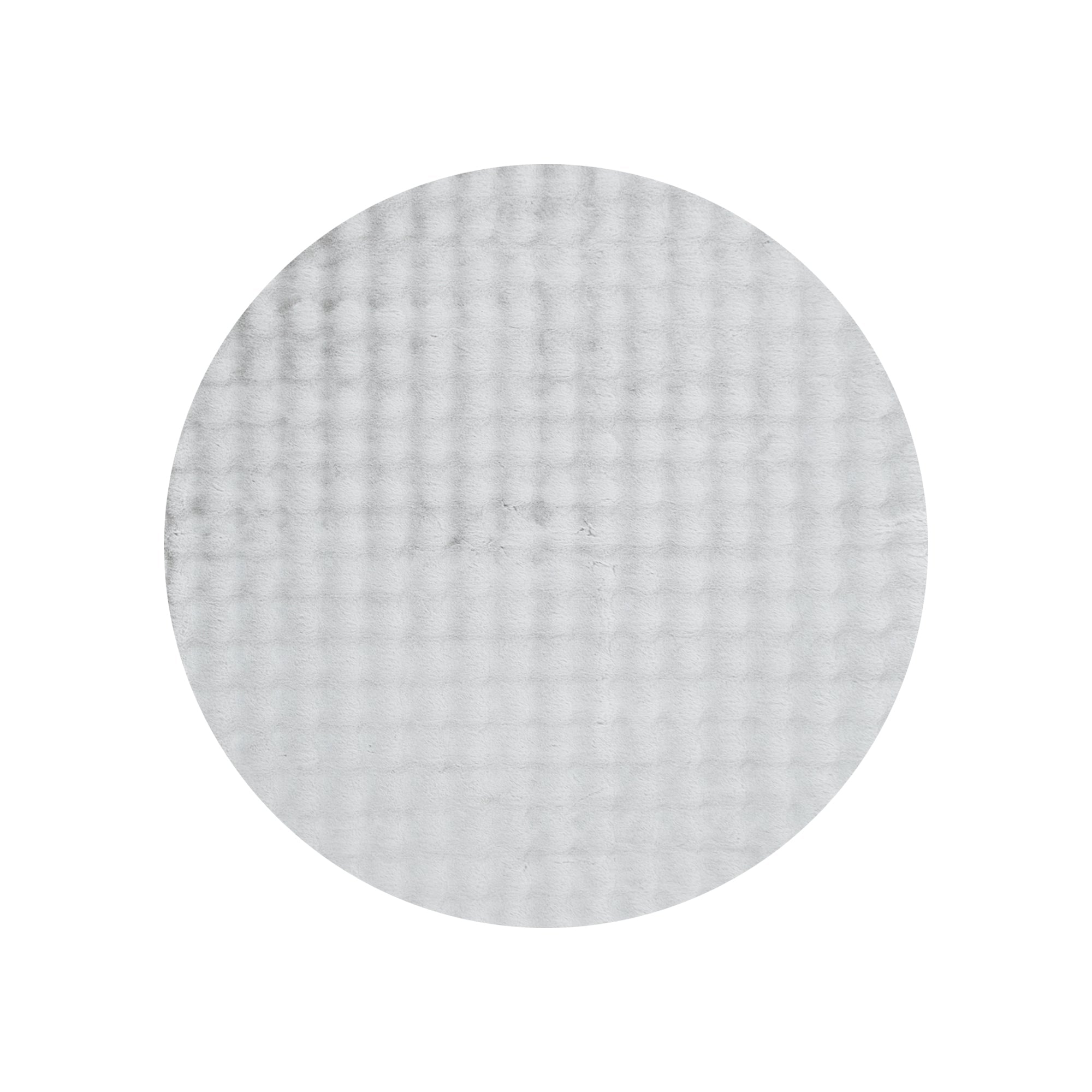 Purity Washable Round Rug Silver - Floorsome - Area Rug - PURI10RSILV - Area Rug