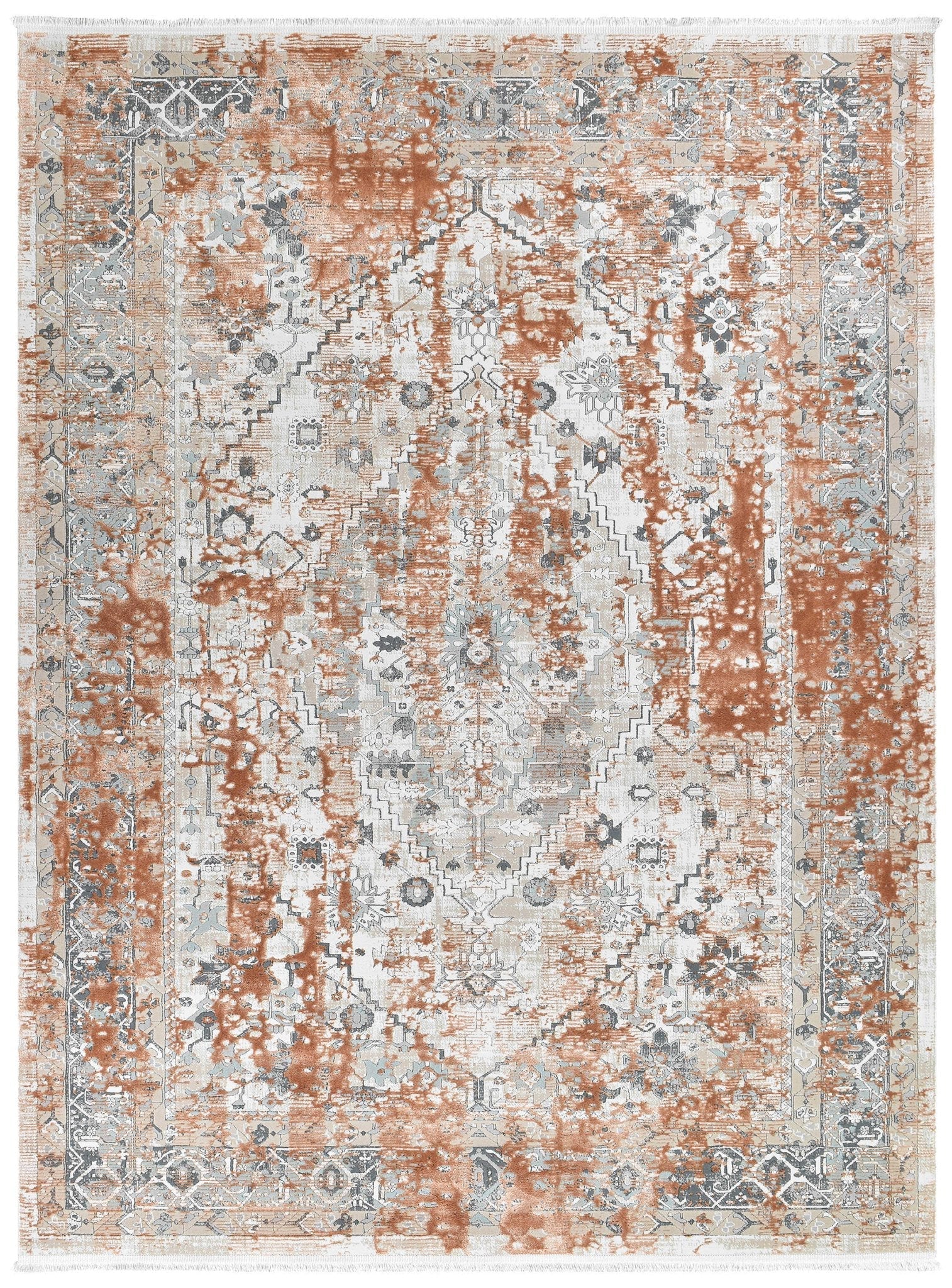 Rosalind 27340A Exotic Terracotta Rug - Floorsome - INDOOR/OUTDOOR - OASIS - 27340A - TABA - 160X230 - INDOOR/OUTDOOR