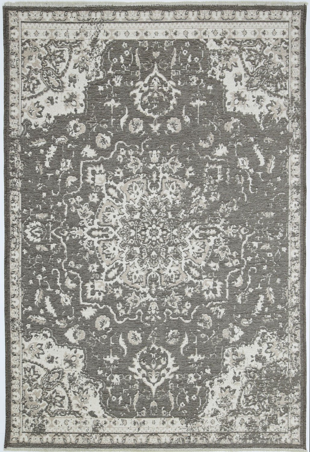 Rustic Vintage Motif, 2 in 1 Reversible Rug Beige - Floorsome - Modern - RUST8036120BEIG - Modern