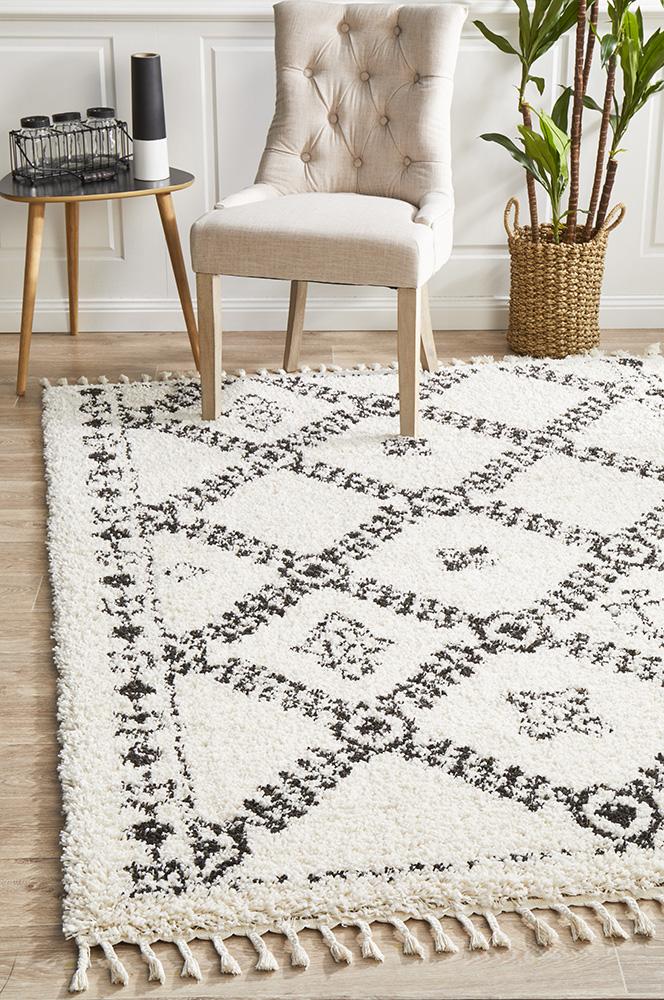 Saffron 33 White Rug - Floorsome - MODERN - SAF - 33 - WHT - 170X120 - MODERN