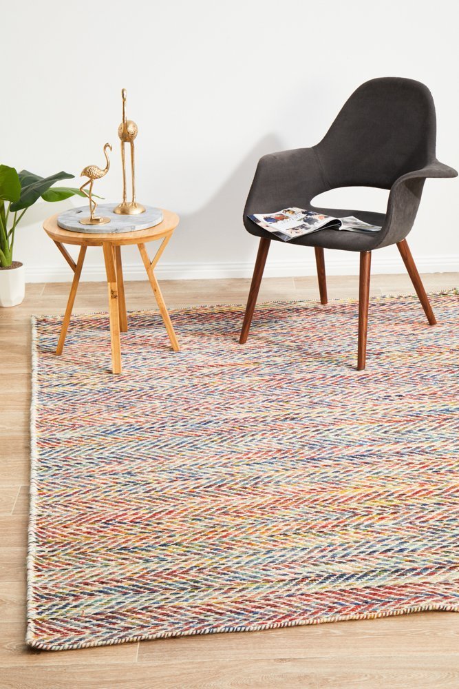 Skandi 311 Herringbone Multi Coloured Rug - Floorsome - Modern - SKAN - 311 - MUL - 225X155 - Modern