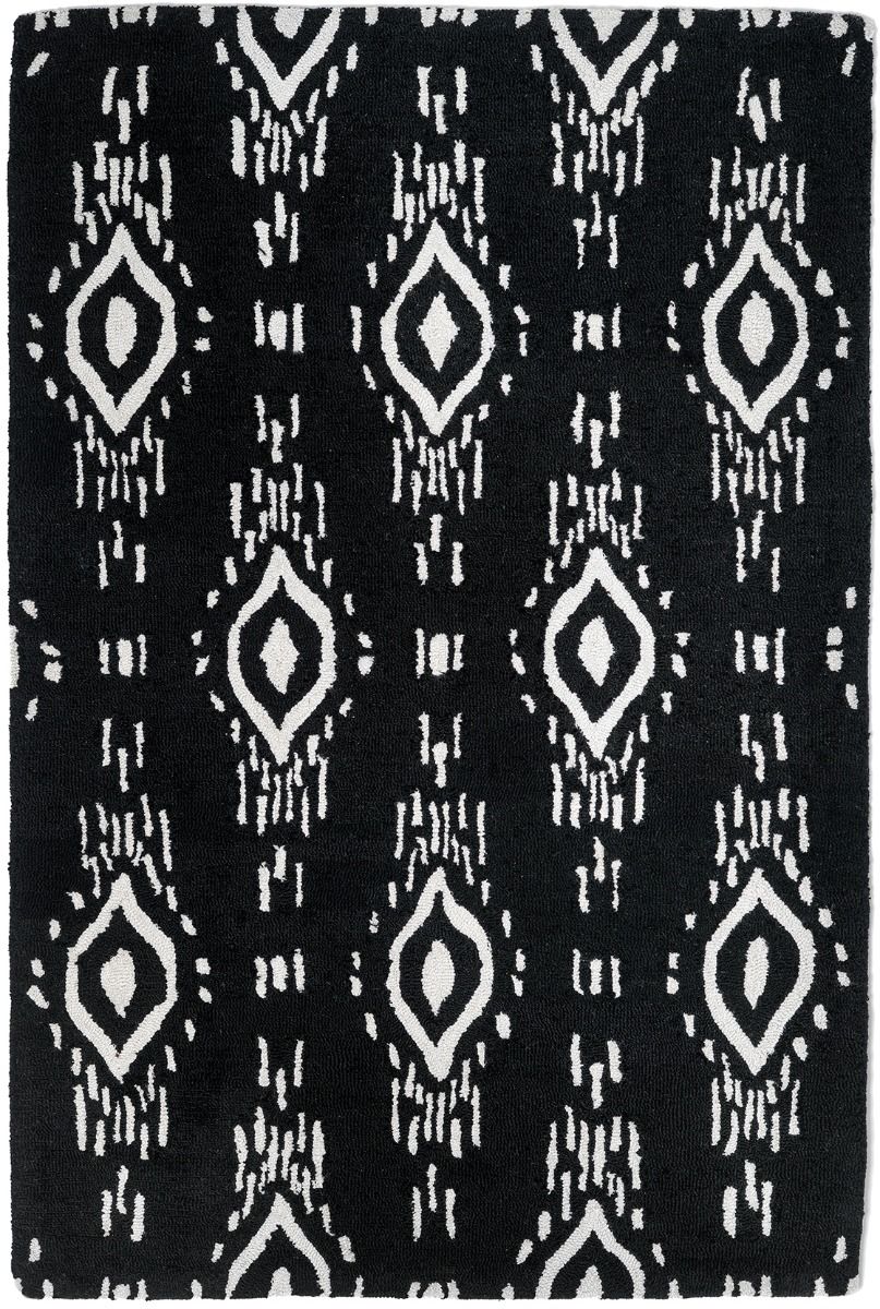 Surah Black And White Tribal P.E.T Indoor Outdoor Rug - Floorsome - Indoor/Outdoor Rugs - PETSURAH0120180 - Indoor/Outdoor Rugs