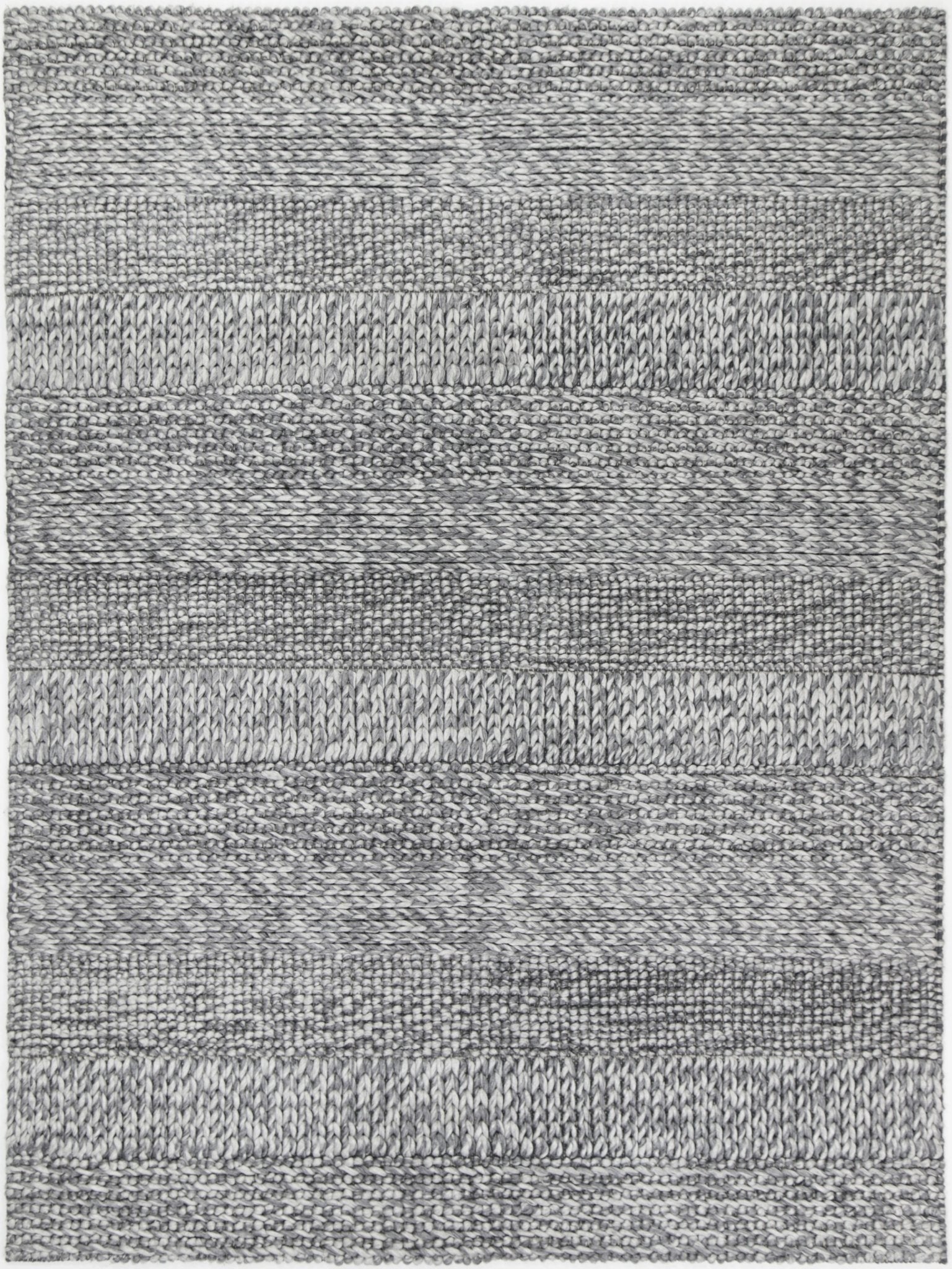 Zayna Grace Charcoal Wool Blend Rug - Floorsome - Rug - HARL160GRACCHAR - Rug
