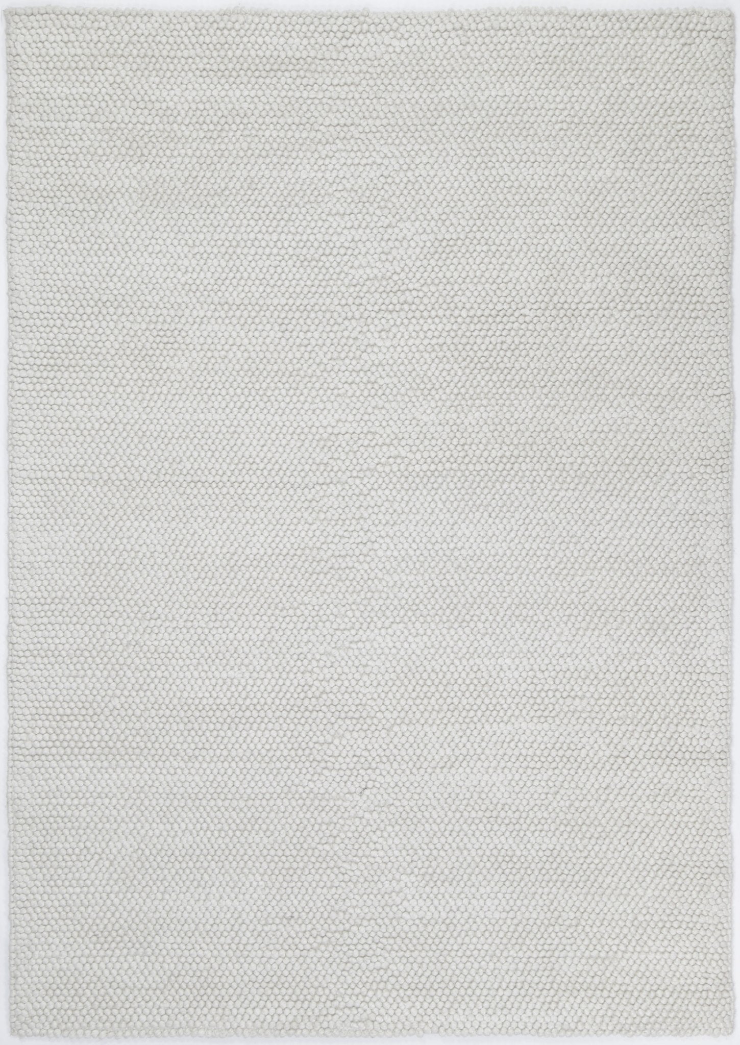 Zayna Loopy White Wool Blend Rug - Floorsome - Rug - HARL160LOOPWHIT - Rug