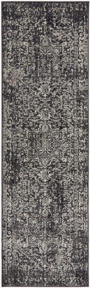 Scape Charcoal Transitional Runner Rug