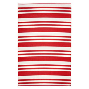 Outdoor Rug Recycled Plastic - Cherai Bright Red 180x180cm