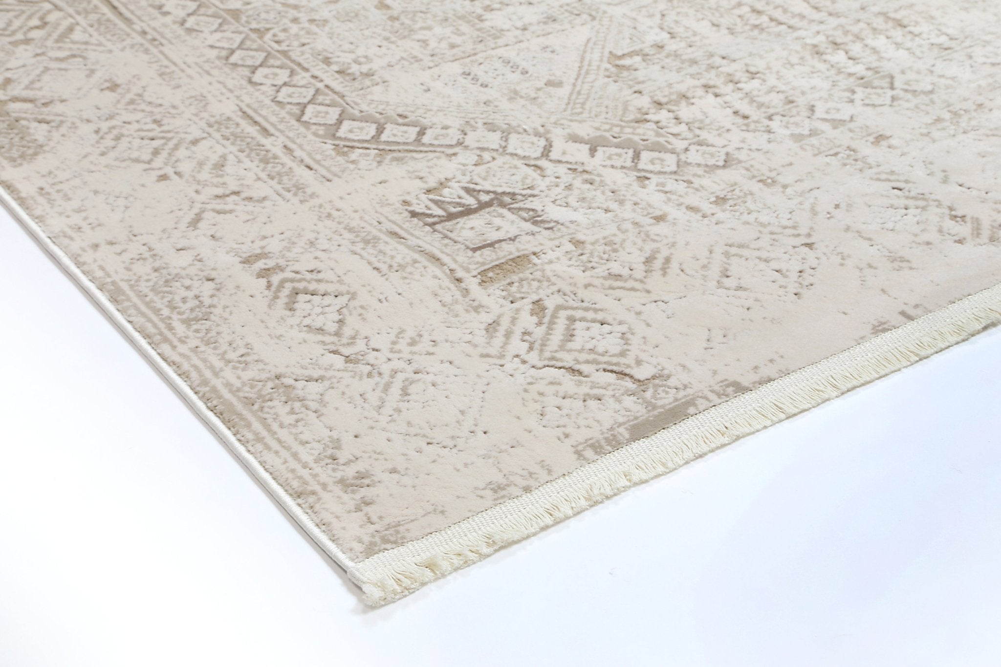 Cordelia Panel Beige Rug - Floorsome - Rug - BOHE16003BEIG - Rug