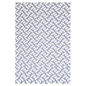 Indoor Recycled Cotton Rug - Mudra Indigo and Natural - Floorsome
