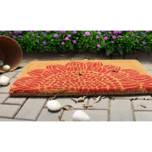 100% Coir Door Mat - Blossom 75x45cm - Floorsome - Door Mat