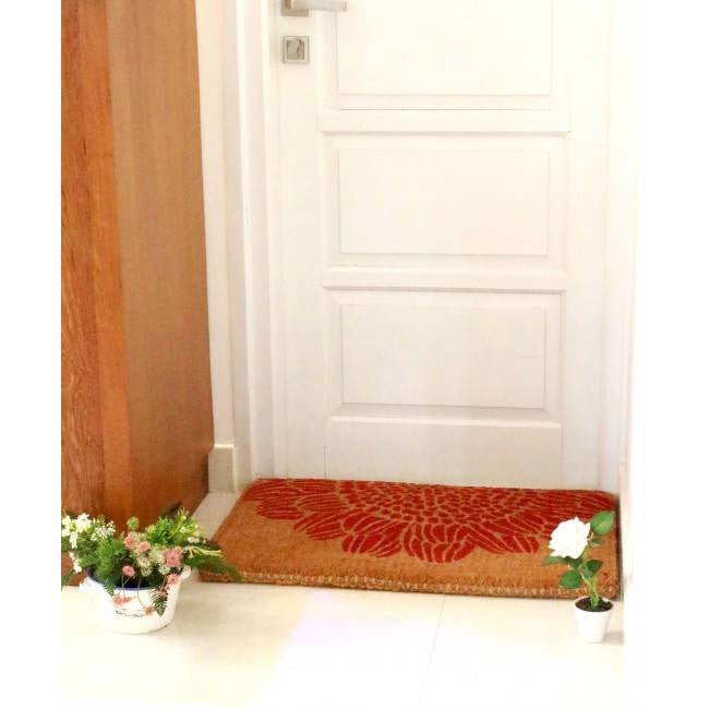 100% Coir Door Mat - Blossom 75x45cm - Floorsome - Door Mat - DMBLOSSOM004575 - Door Mat