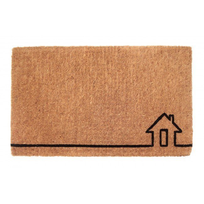 100% Coir Door Mat - Ghar 75x45cm - Floorsome - Door Mat - DMGHAR000004575 - Door Mat
