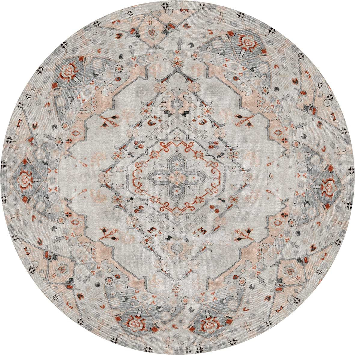 Vital Sauville Multi Washablev Round Rug