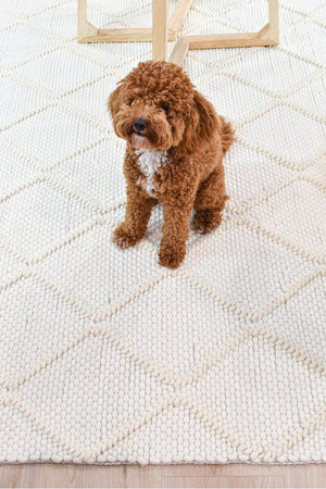 Mellura Diamond Frost Wool Rug