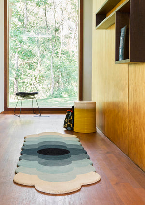 Orla Kiely Optical Flower Teal 061207 Rug
