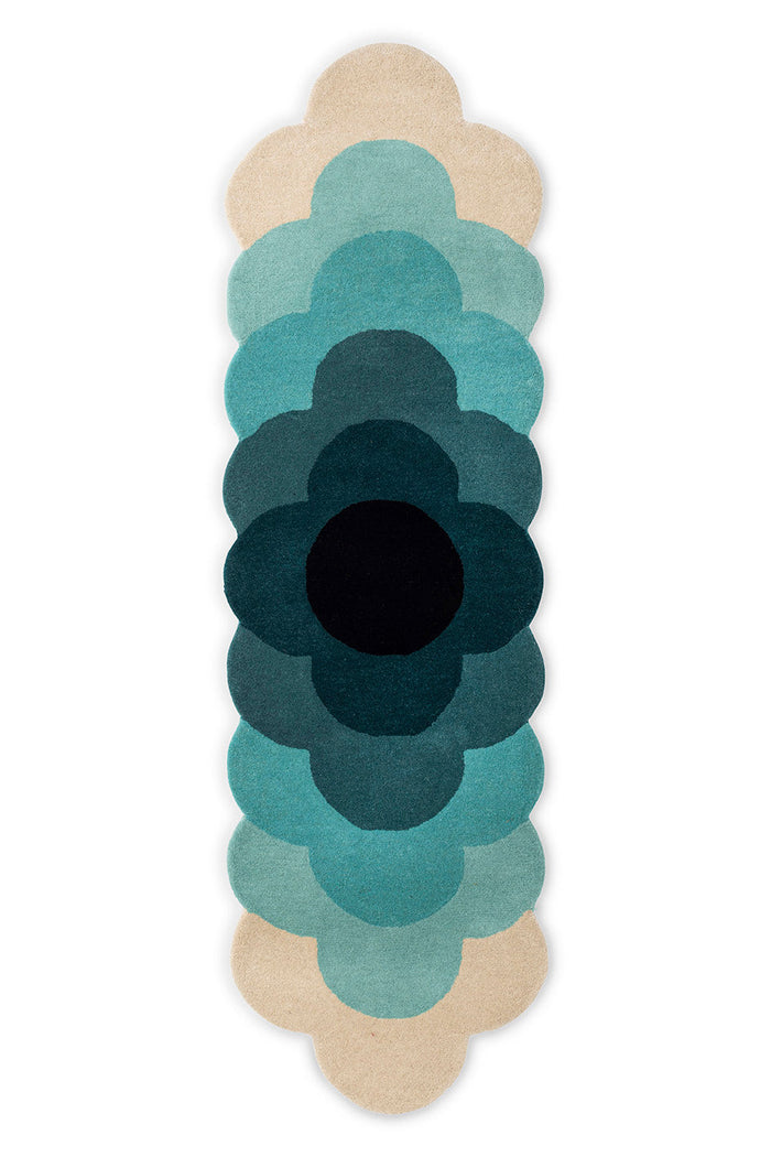 Orla Kiely Optical Flower Teal 061207 Rug