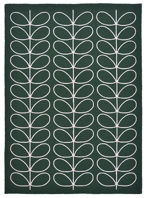 Orla Kiely Linear Stem Jade Outdoor Rug 460507