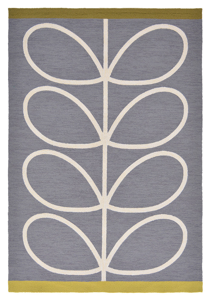 Orla Kiely Giant Linear Stem Slate Outdoor Rug 460605
