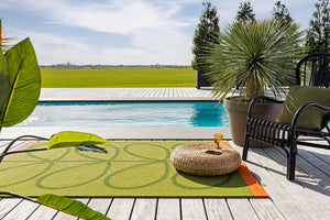 Orla Kiely Giant Linear Stem Seagrass Outdoor Rug 460607