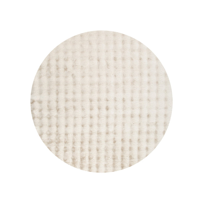 Purity Washable Round Rug Beige
