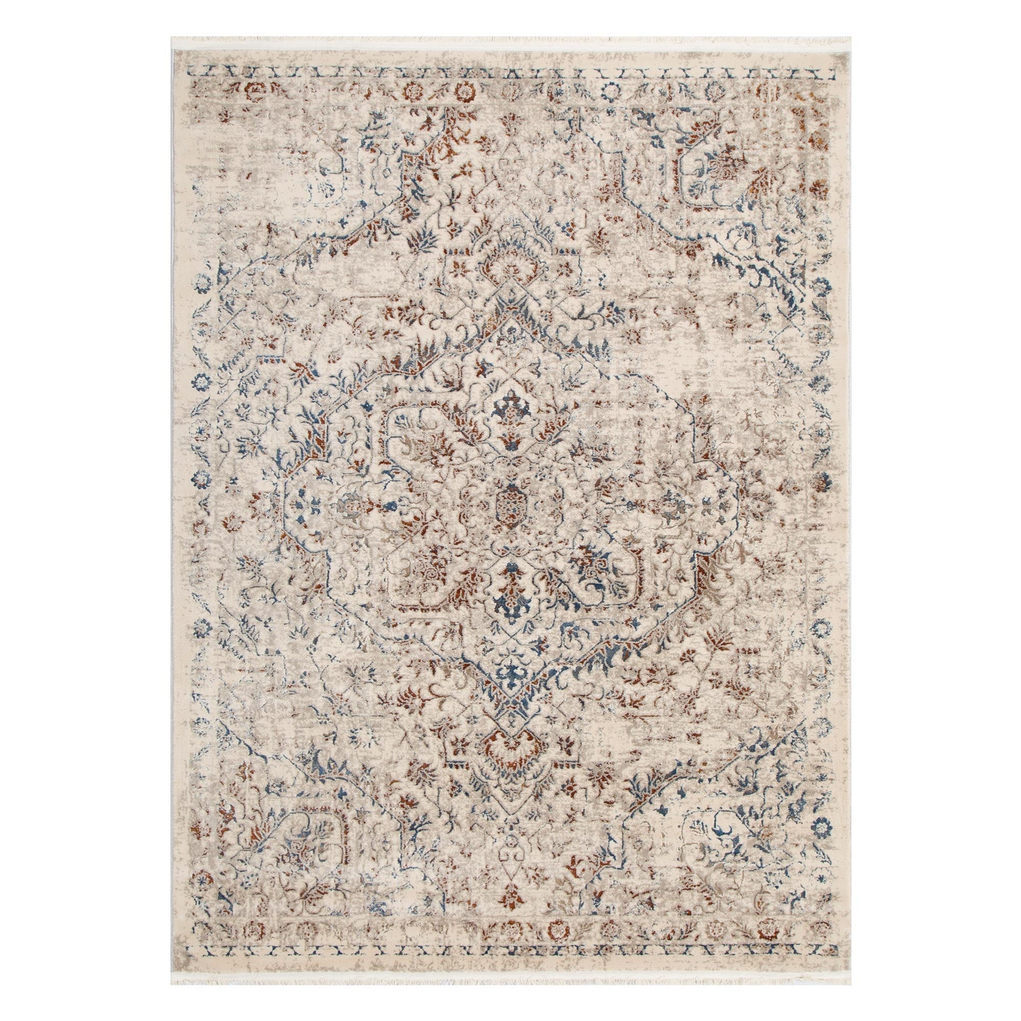 Bohemian Paradise Vintage Beige Multi Rug - Pattern 07